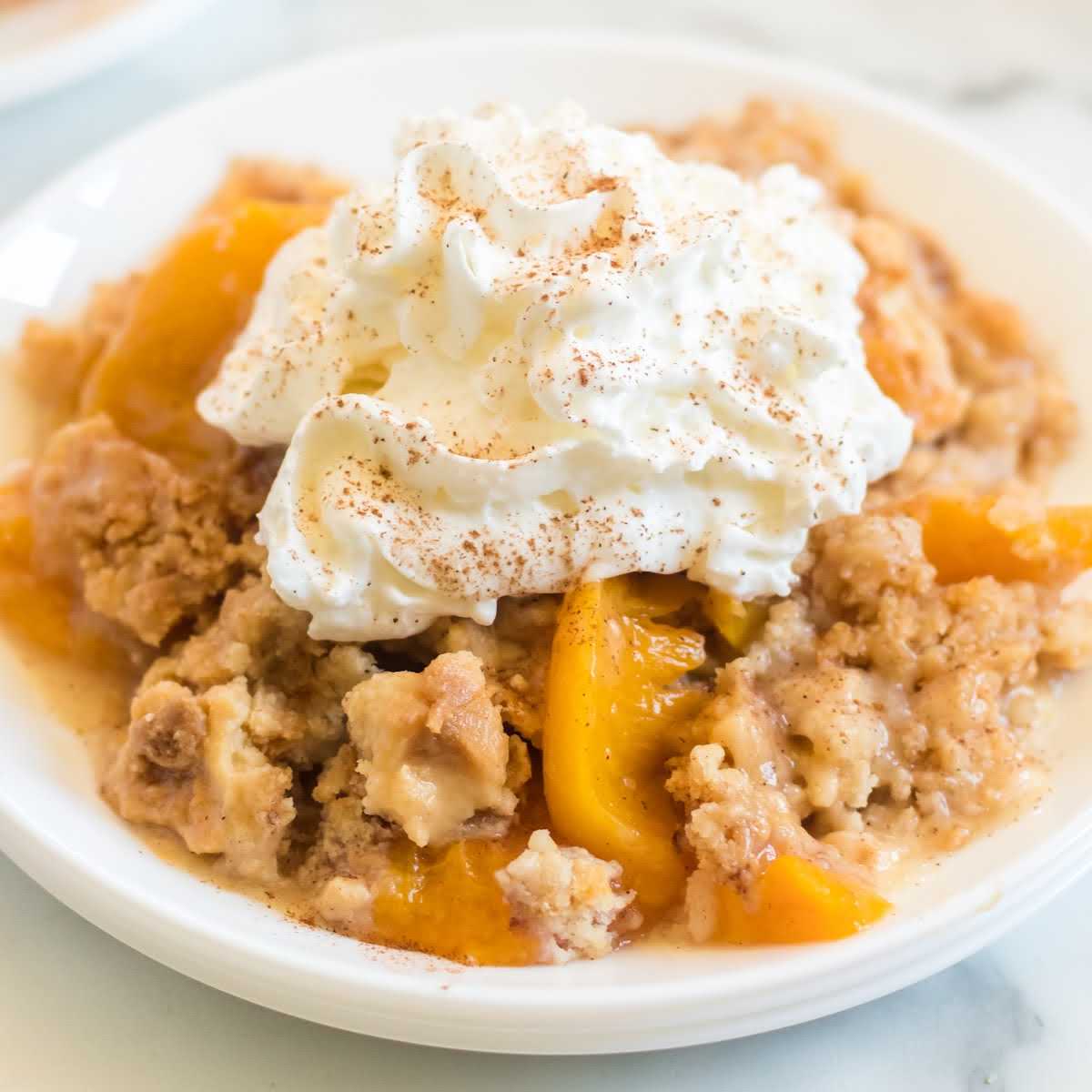 Peach Dump Cake - Us in the Kitchen